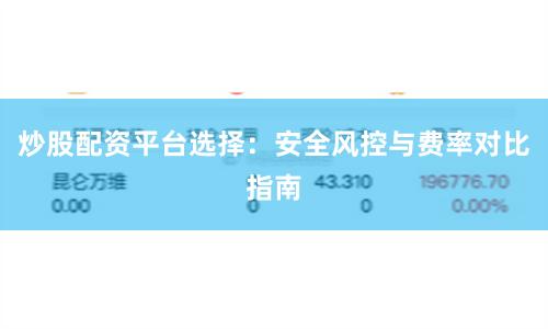 炒股配资平台选择：安全风控与费率对比指南